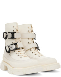 Both White Gao Harness Boots