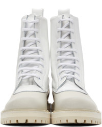 Common Projects White Leather Technical Boots