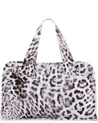 Norma Kamali Animal Print Rectangle Bag White Pattern