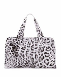 Norma Kamali Animal Print Rectangle Bag White Pattern