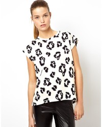 H O U S E Of H A C K N E Y House Of Hackney Sleeveless T Shirt In Oversized Leopard Print