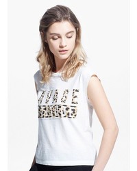 Lucky Brand Womens Crew Neck T Shirt Short Sleeves Leopard Print Gray –  Goodfair