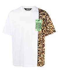 Just Cavalli Leopard Print Sleeve T Shirt