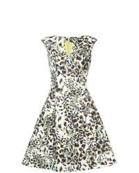 Rubin Singer Abstract Leopard Print Dress