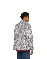 Noon Goons White Leopard Compa Shirt Jacket