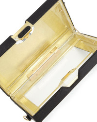 Charlotte Olympia Astaire Box Clutch Pouch Set Black