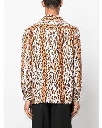 Wacko Maria Leopard Print Long Sleeved Shirt