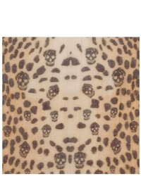 Alexander McQueen Leopard Skull Pashmina