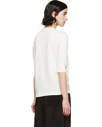 Chloé Ivory Embroidered Animal Sweater