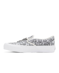 Needles White Edition Zebra And Leopard Classic Slip On Sneakers
