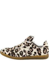 Maison Margiela Replica Leopard Print Calf Hair Sneaker