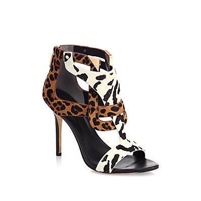 Rachel Roy Larsons Animal Print Calf Hair Sandals Leopard Black, $275 ...