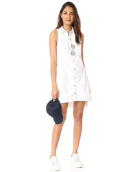 7 For All Mankind Sleeveless Dress With Step Hem