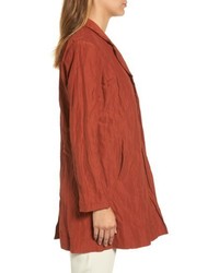 Eileen Fisher Notch Collar Long Jacket