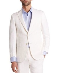 Saks Fifth Avenue Collection By Samuelsohn Classic Fit Silk Linen Sportcoat
