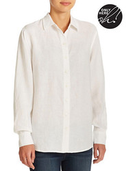 Lord & Taylor Linen Blouse