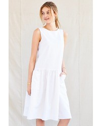 UO Urban Renewal Remade Drop Waist Linen Dress