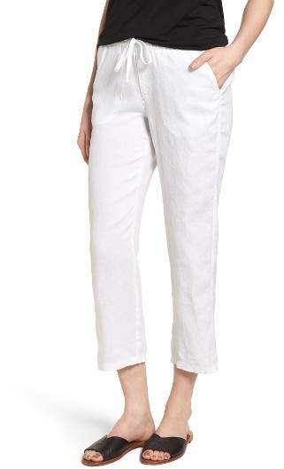 Caslon Linen Crop Pants, $32 | Nordstrom | Lookastic