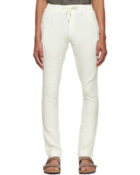 Ralph Lauren Purple Label Off White Linen Trousers