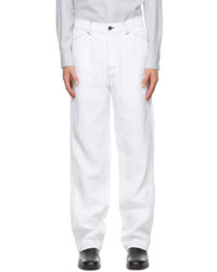 OVERCOAT White Summer Linen Trousers