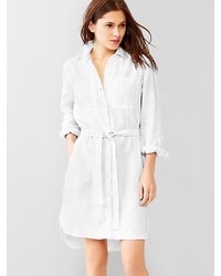 nordstrom white linen dress