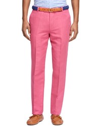 Brooks Brothers Clark Fit Linen And Cotton Pants
