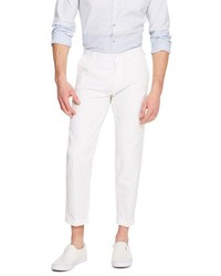DKNY Cropped Cotton Linen Pant