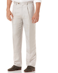 Cubavera Linen Blend Single Pleat Pants