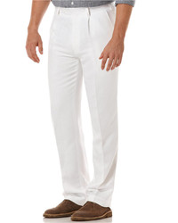 Cubavera Linen Blend Single Pleat Pants