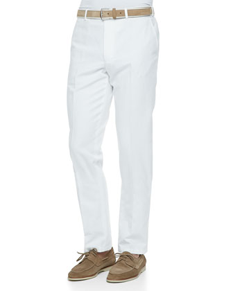 Loro Piana Men's Slim Sport Cotton Dyed Trousers - Bergdorf Goodman