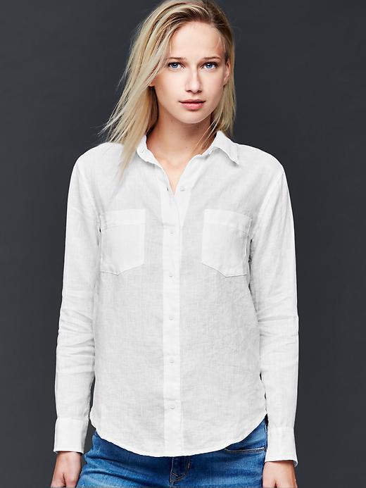 Gap Linen Boyfriend Shirt, $54, Gap