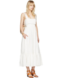 Chloé White Bow Back Dress