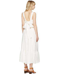 Chloé White Bow Back Dress