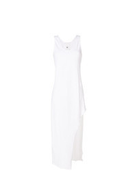 White Linen Fit and Flare Dress