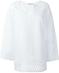 Tory Burch Embroidered Tunic Blouse