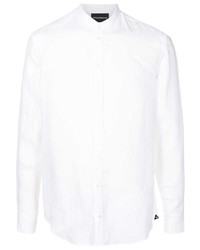 Emporio Armani Band Collar Button Up Shirt