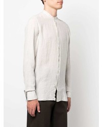 Boglioli Band Collar Linen Shirt