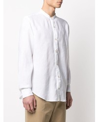Eleventy Button Fastening Linen Shirt