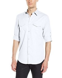 Calvin Klein Linen Long Sleeve Roll Up Shirt