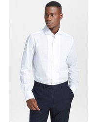 Canali Cotton Linen Knit Sport Shirt White Xx Large