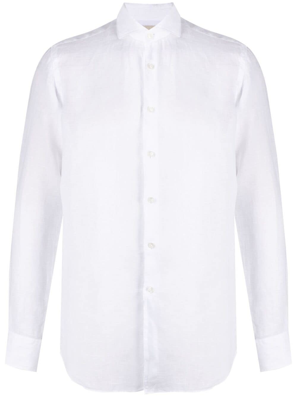 Xacus Collared Linen Shirt, $139 | farfetch.com | Lookastic