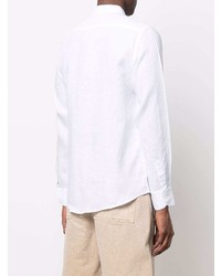 Low Brand Collarless Linen Shirt