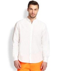 Saks Fifth Avenue Collection Cotton Linen Sportshirt