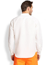 Saks Fifth Avenue Collection Cotton Linen Sportshirt