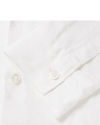 Ann Demeulemeester Cotton And Linen Blend Shirt