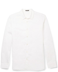 Ann Demeulemeester Cotton And Linen Blend Shirt