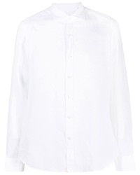 Tintoria Mattei Cutaway Collar Linen Shirt