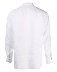 Tagliatore Esmond Half Button Linen Shirt