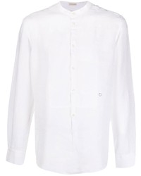 Massimo Alba Linen Band Collar Shirt