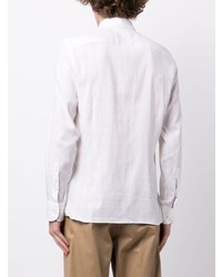 Hackett Long Sleeve Cotton Linen Shirt